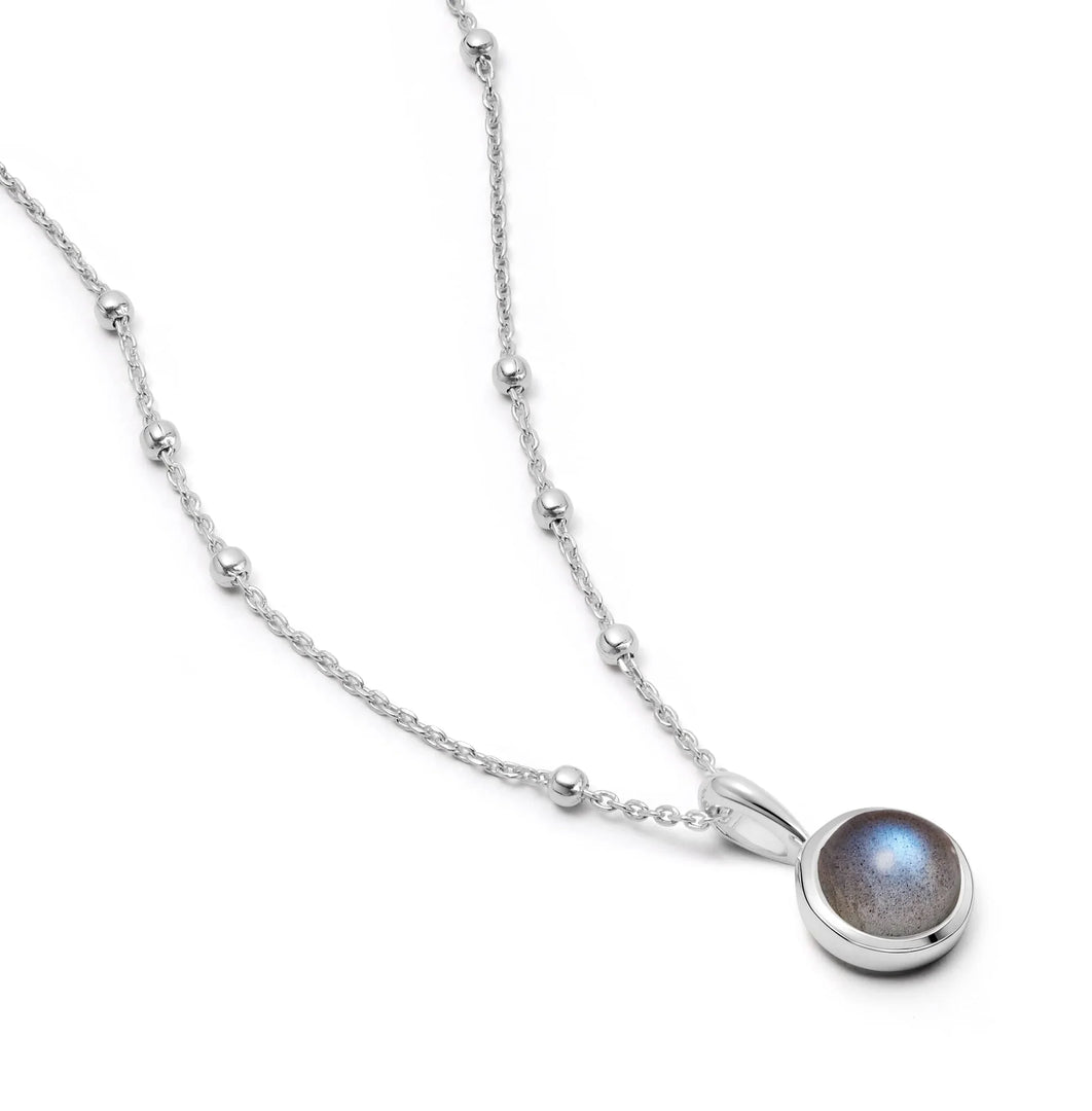 Daisy London - Labradorite Healing Stone Necklace - Silver