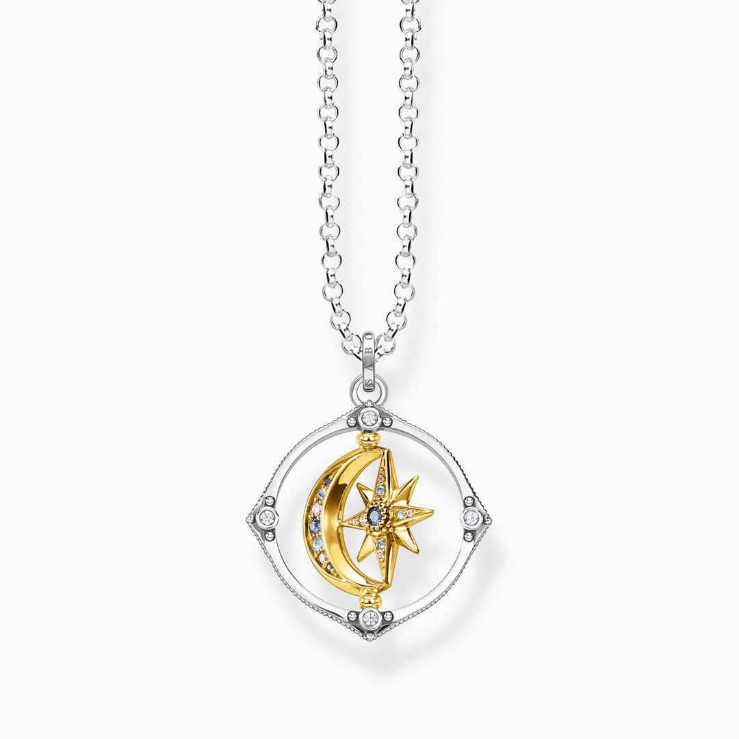 Thomas Sabo - Gold Star and Moon Necklace - Silver