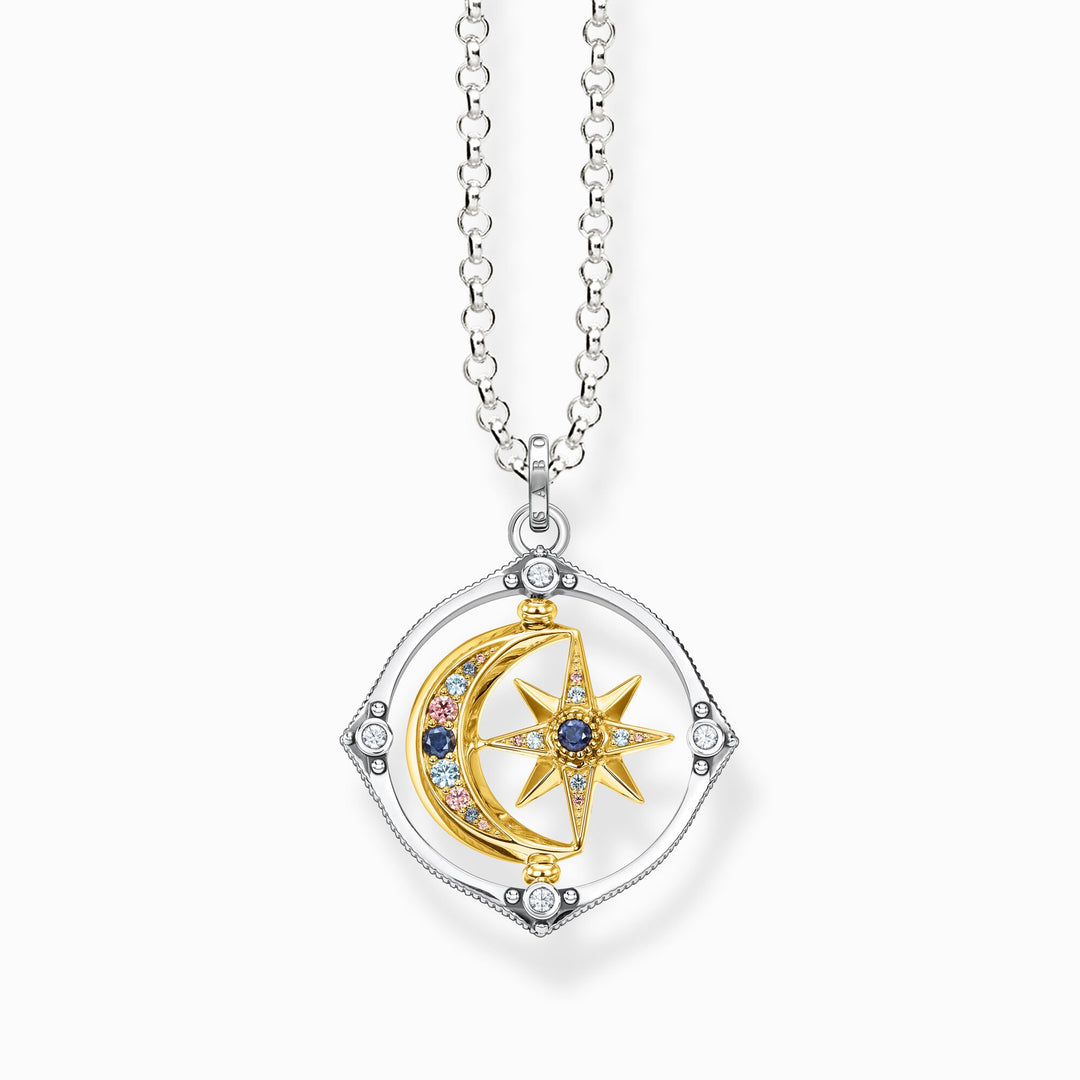 Thomas Sabo - Gold Star and Moon Necklace - Silver