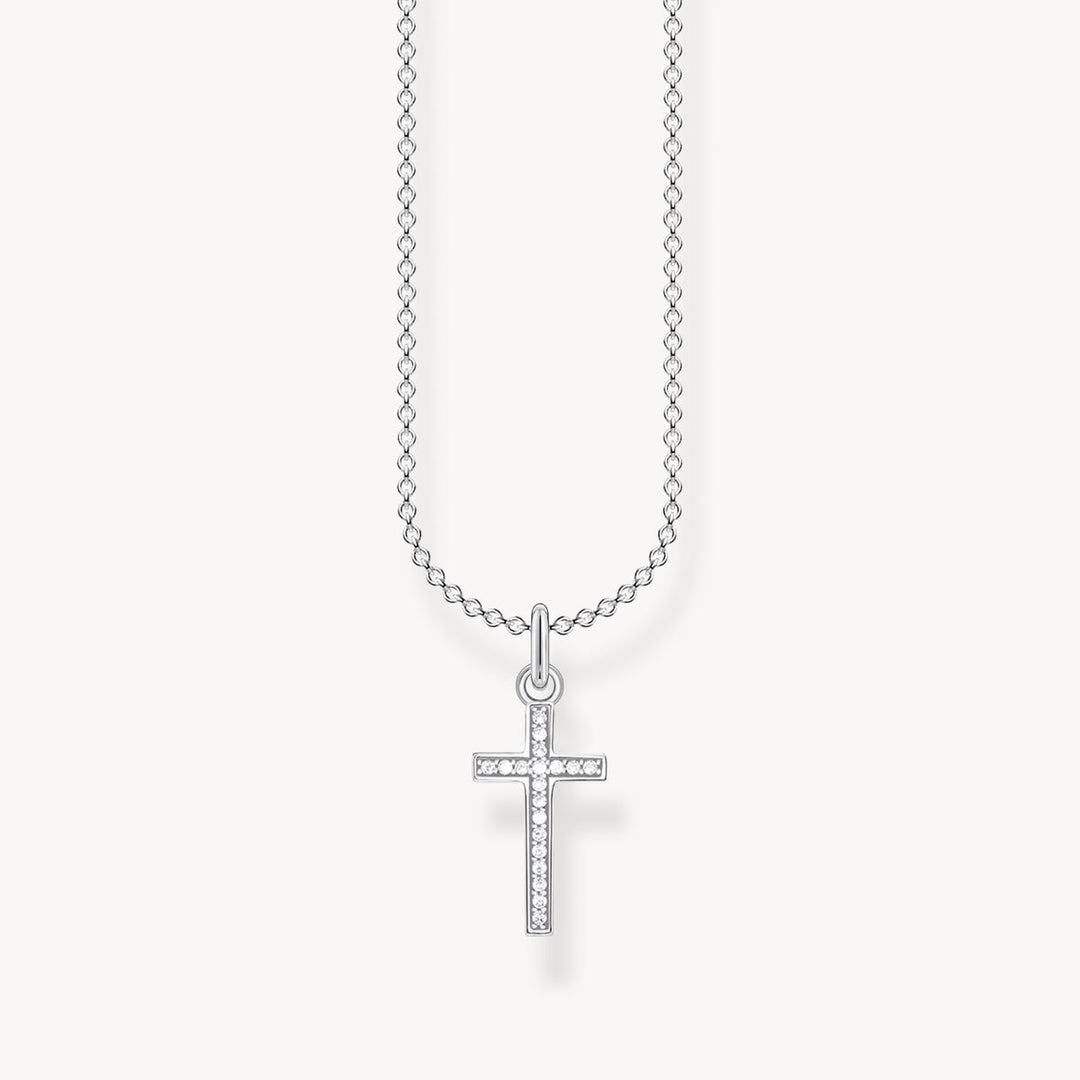 Thomas Sabo - Pavé Cross Necklace - Silver