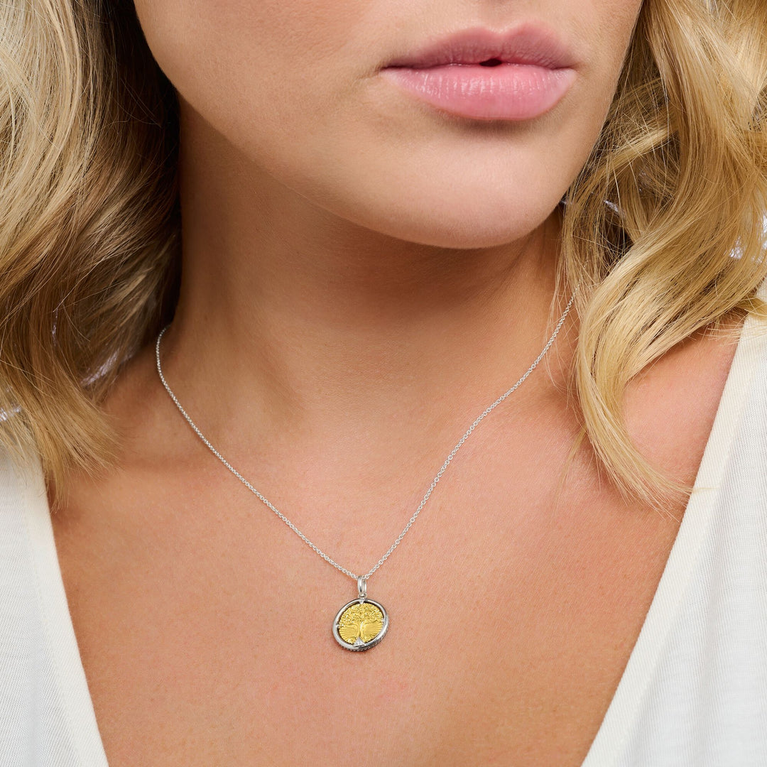 Thomas Sabo - 'Tree of Love' Silver and Gold Necklace