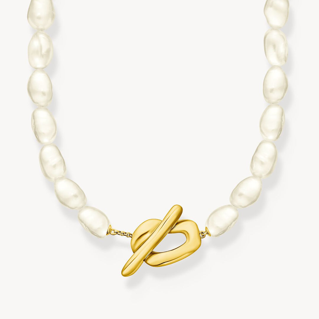 Thomas Sabo - Natural Beauty Pearl Necklace - Gold