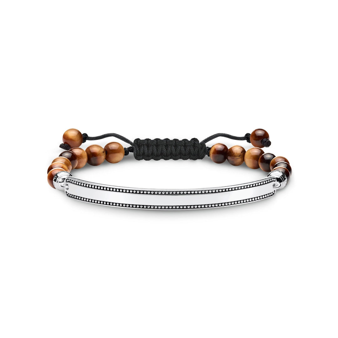 Thomas Sabo - Adjustable Engraveable Tiger's Eye Bracelet