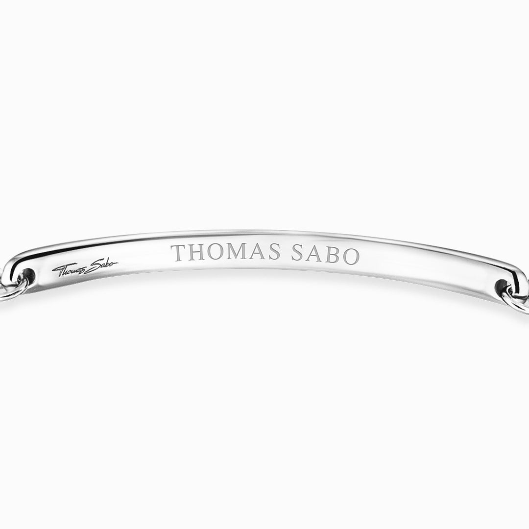 Thomas Sabo - Adjustable Engraveable Skull Obsidian Bracelet