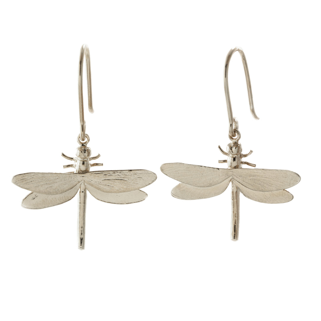 Alex Monroe - Dragonfly Hook Earrings - Silver