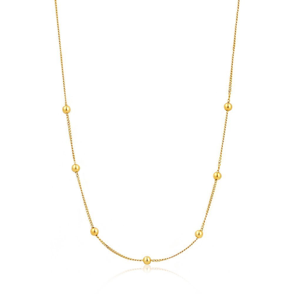 Ania Haie - Modern Beaded Necklace - Gold