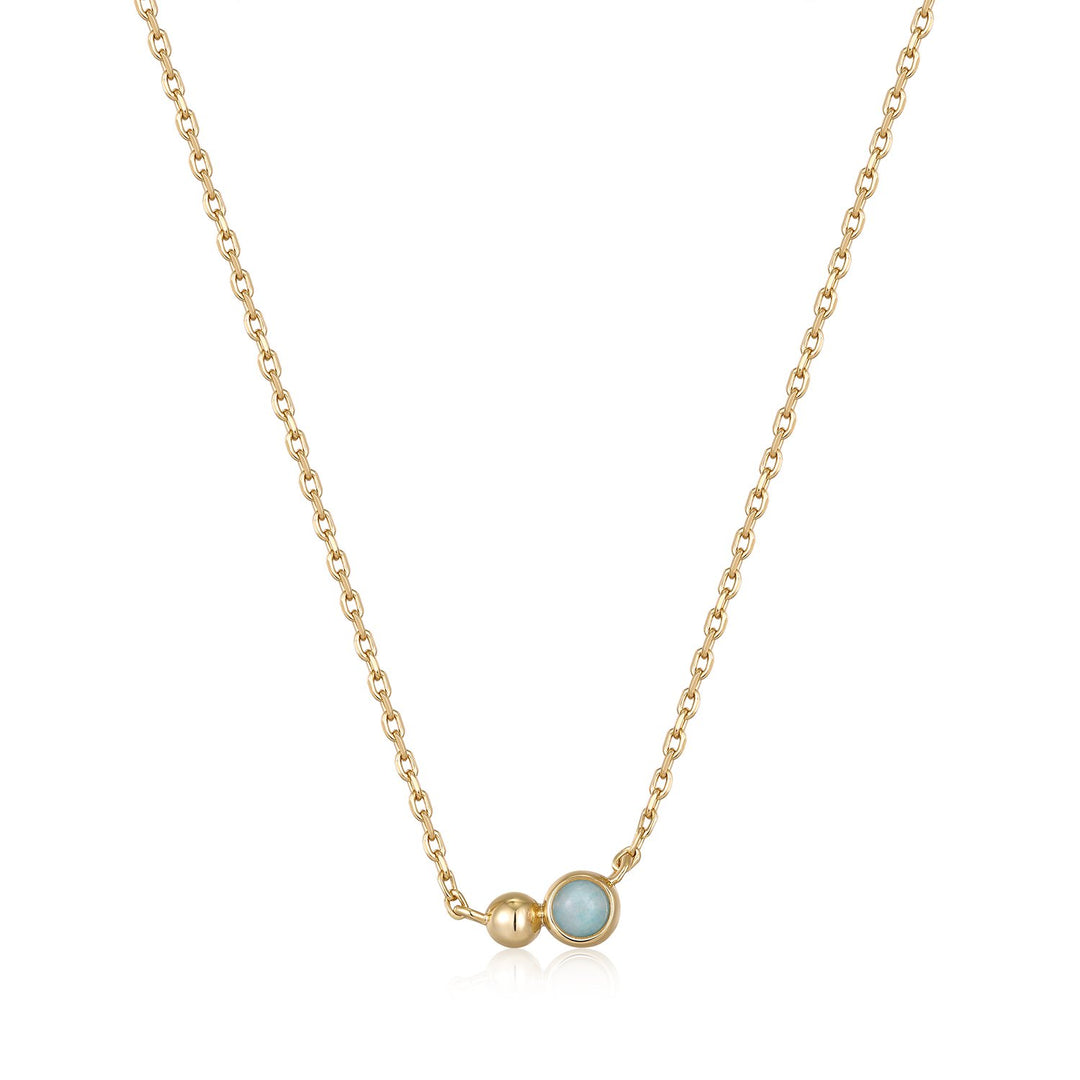 Ania Haie - Orb Amazonite Pendant Necklace - Gold