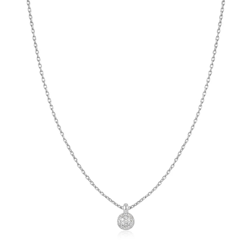 Ania Haie - Sphere Pavé Necklace - Silver