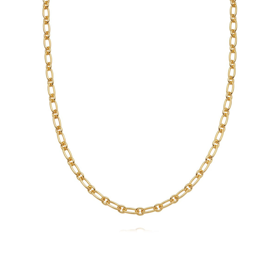 Daisy London - Stacked Linked Chain Necklace - Gold