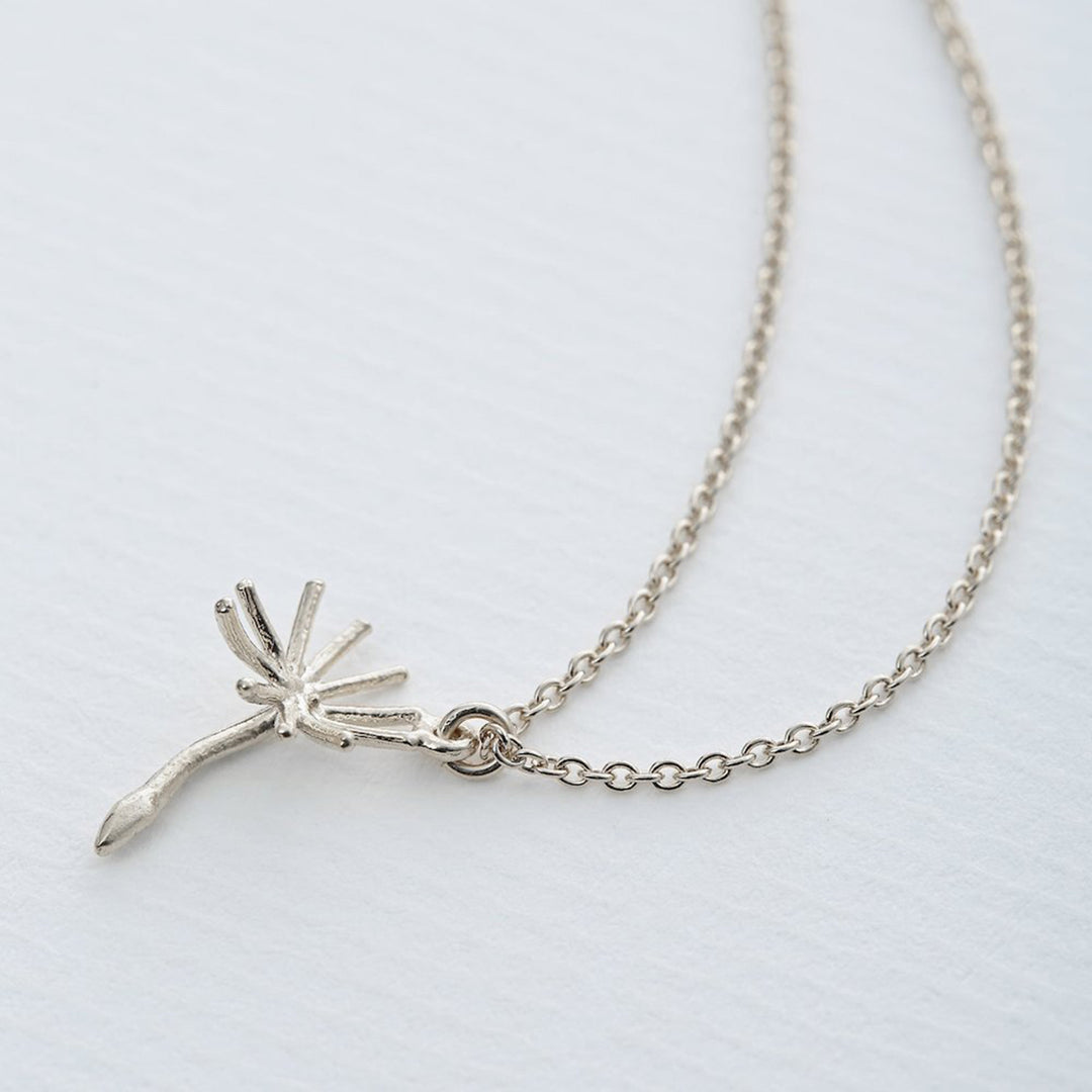 Alex Monroe - Single Dandelion Fluff Necklace - Silver