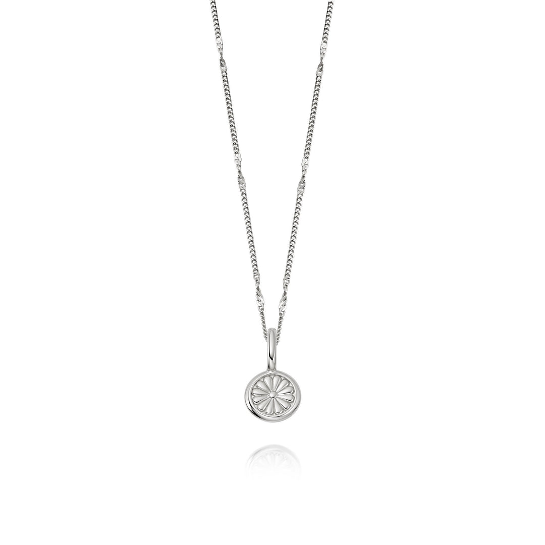 Daisy London - Daisy Bloom Mini Pendant Necklace - Silver