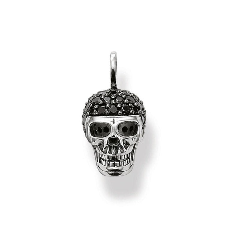 Thomas Sabo - Silver Black Zirconia Skull Pendant