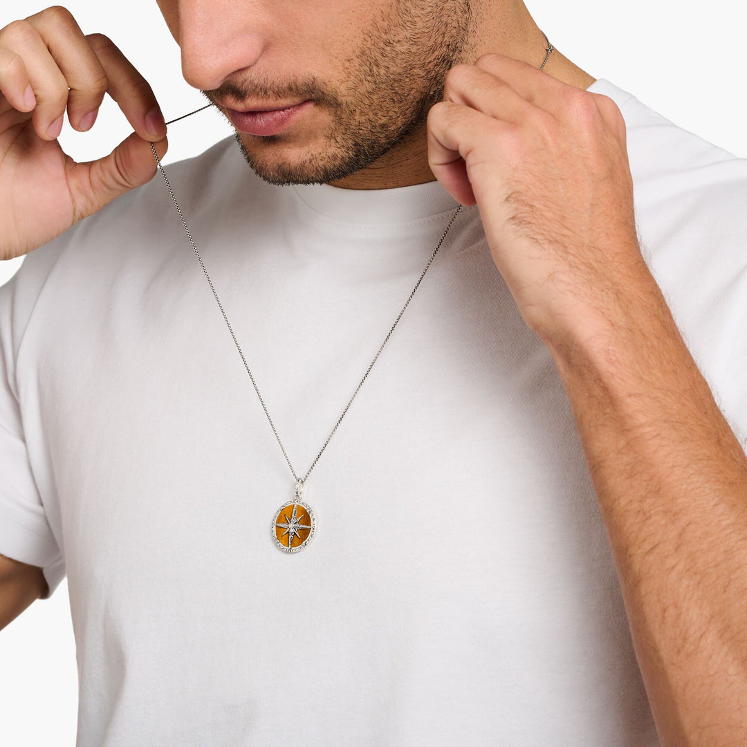Thomas Sabo - Tiger's Eye Compass Pendant