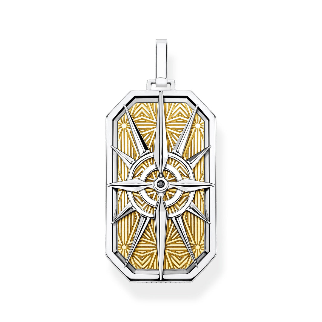 Thomas Sabo - Large Gold Compass Pendant
