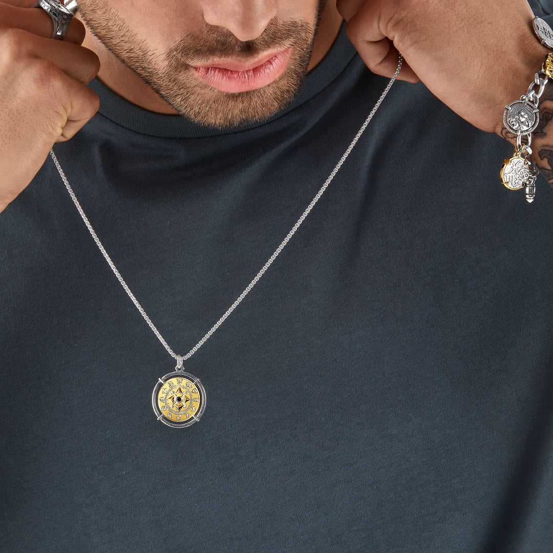 Thomas Sabo - Large Silver and Gold Elements Pendant