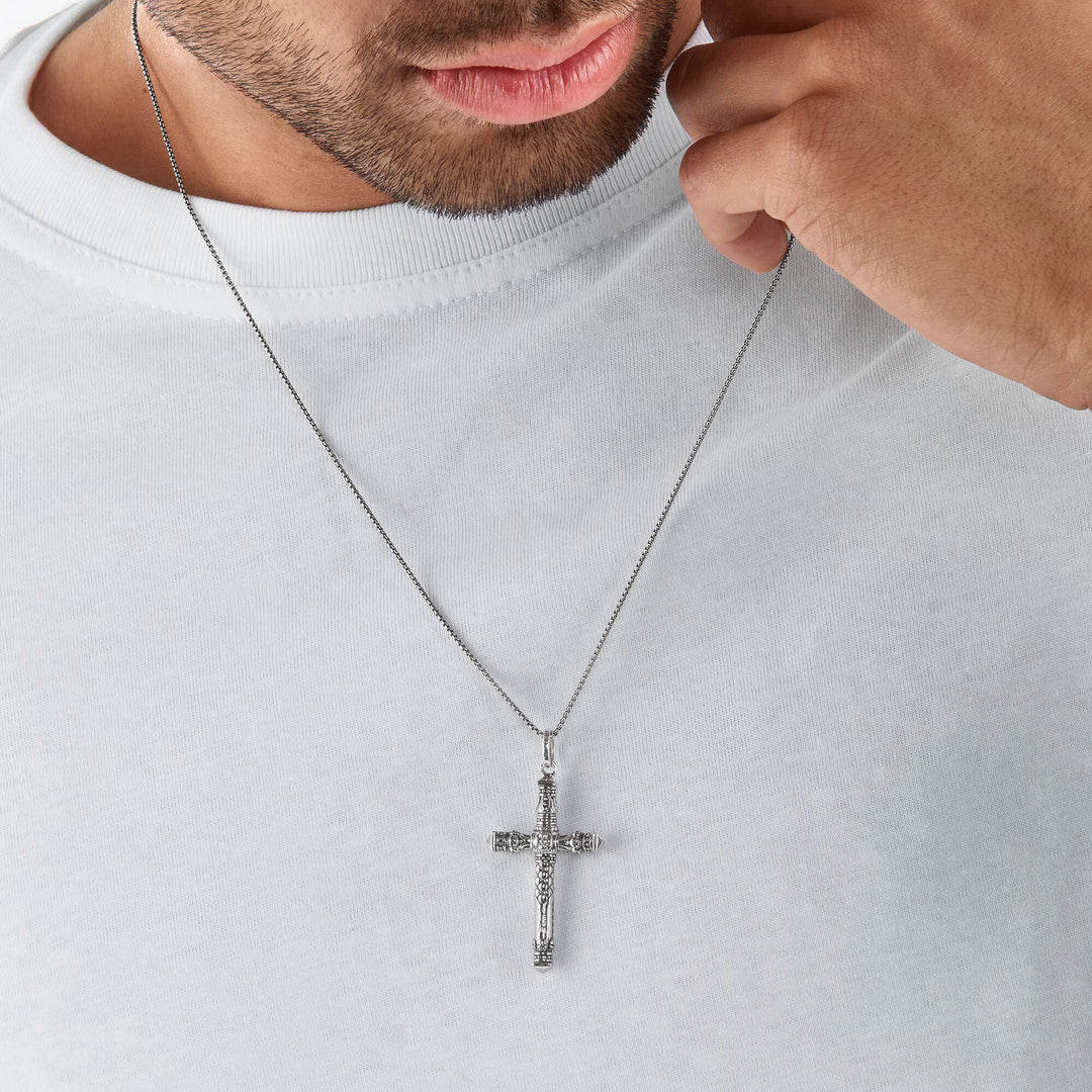 Thomas Sabo - Large Blackened Silver Cross Pendant