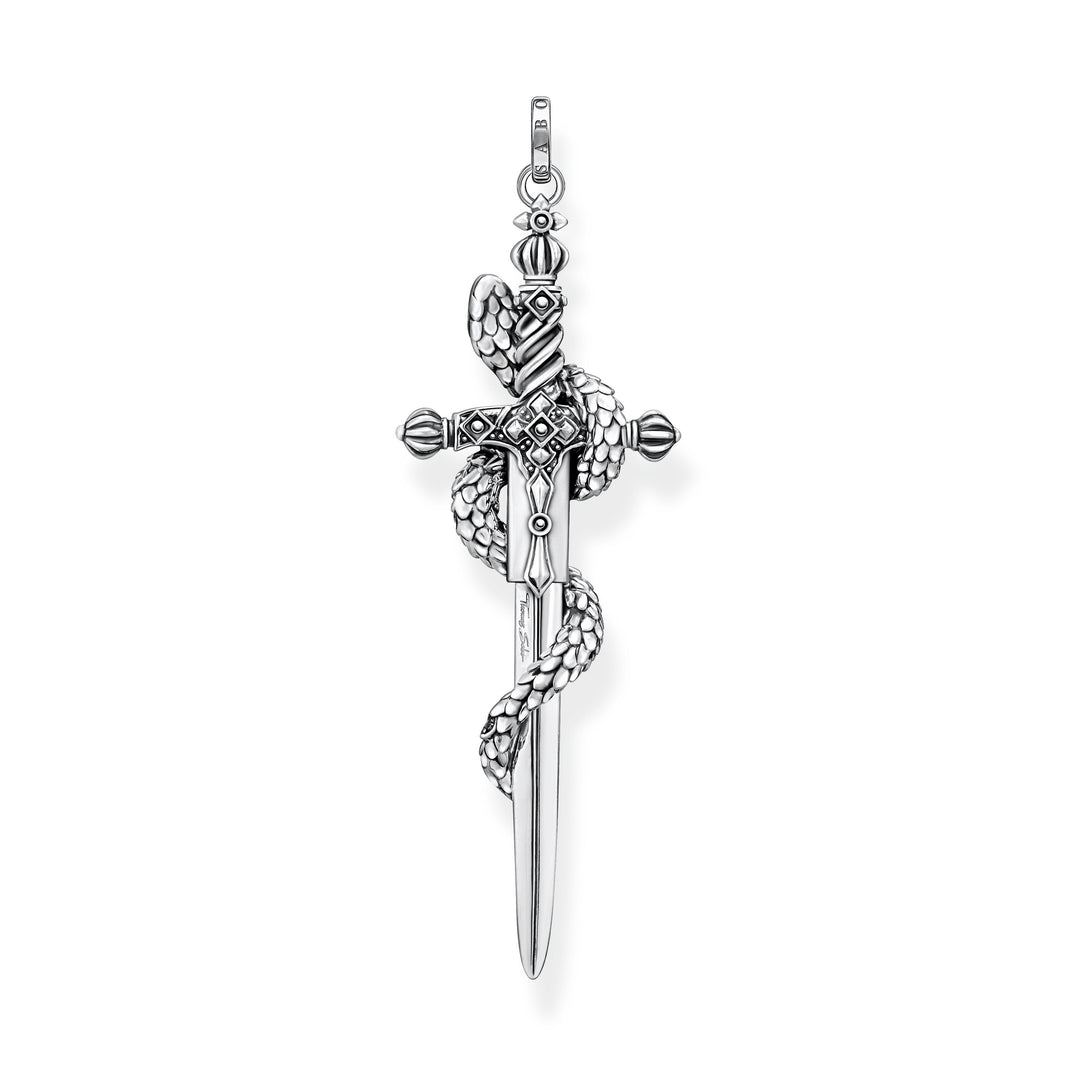 Thomas Sabo - Silver Cross Sword with Snake Pendant