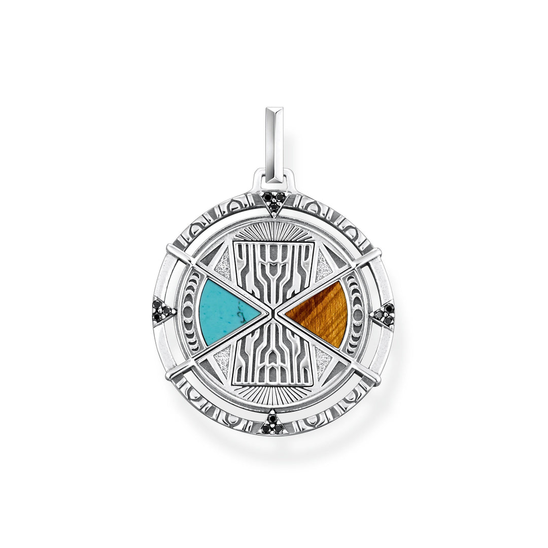 Thomas Sabo - Silver Lucky Charm with Tiger's Eye and Turquoise