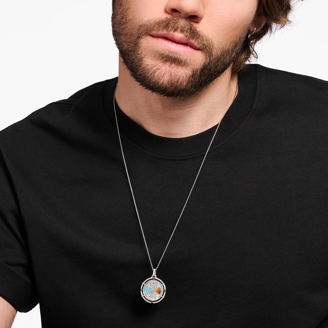 Thomas Sabo - Silver Lucky Charm with Tiger's Eye and Turquoise