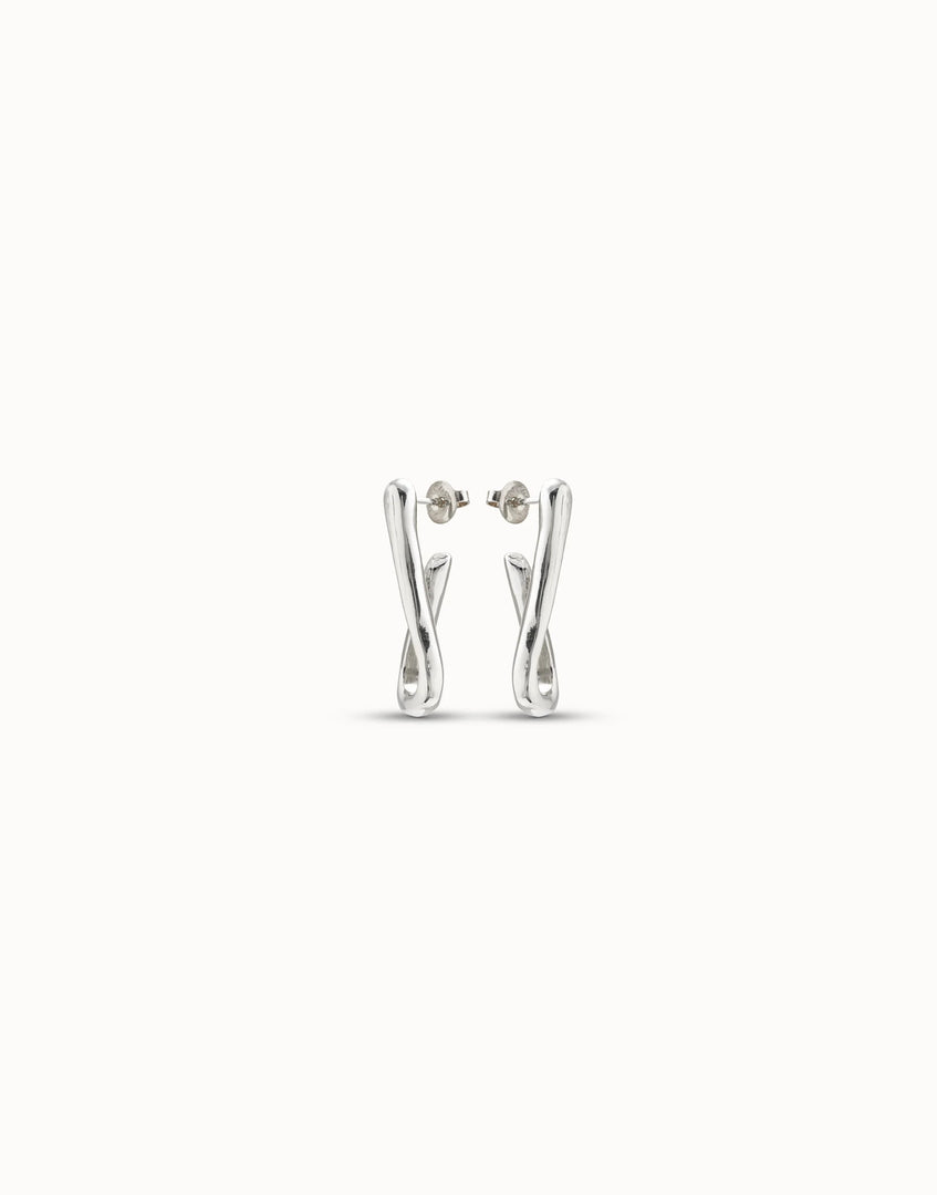 UNOde50 - Link Shaped Earrings - Silver