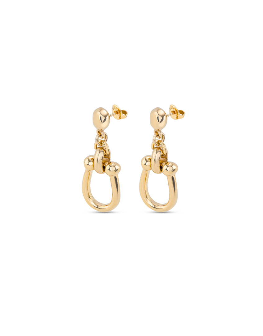 UNOde50 - Link Earrings - Gold