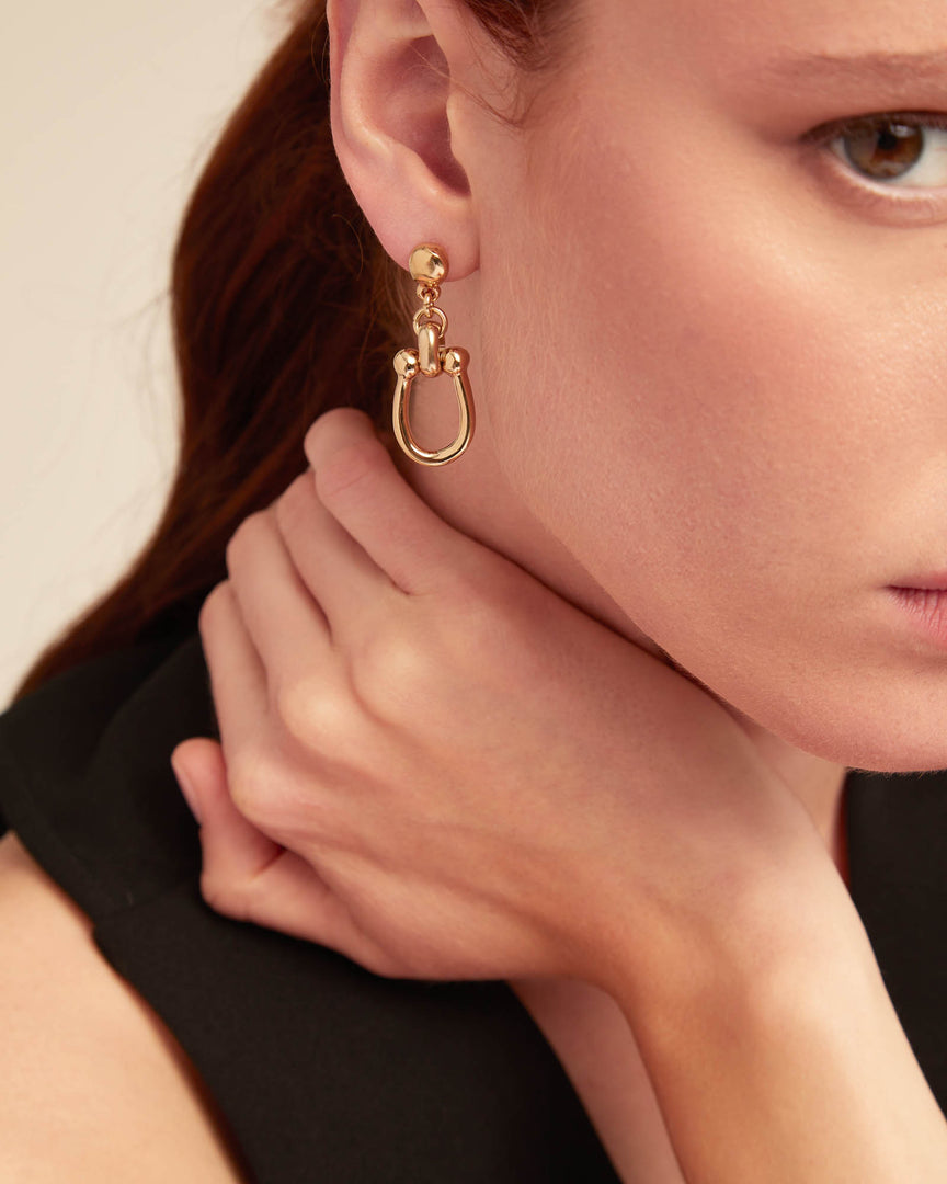 UNOde50 - Link Earrings - Gold