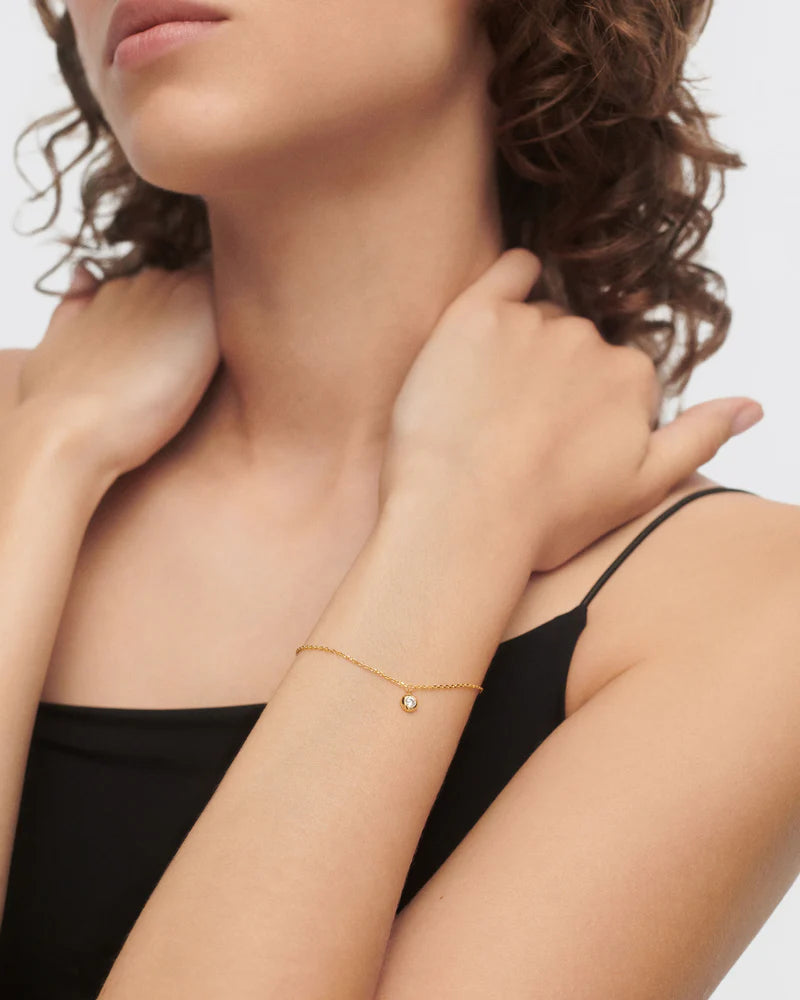 PDPAOLA - Sand Solitary Bracelet - Gold