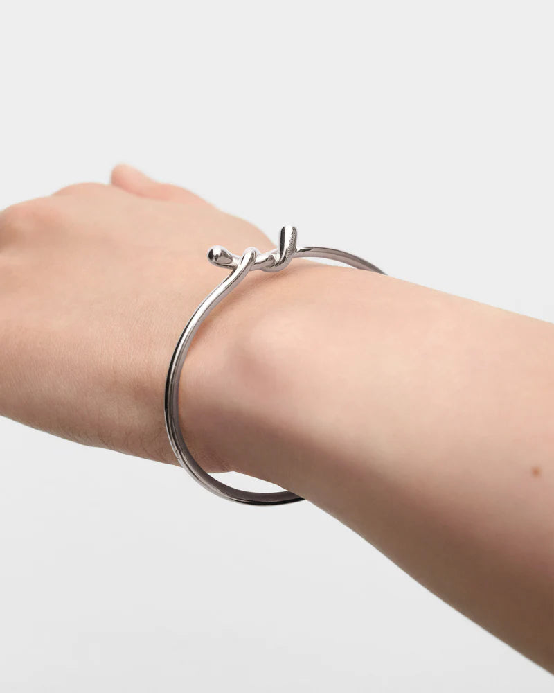 PDPAOLA - Twist Bangle Bracelet - Silver
