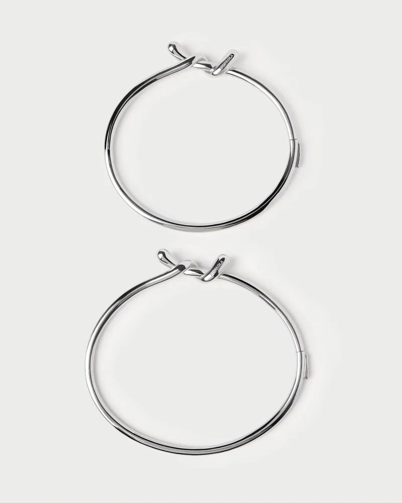 PDPAOLA - Twist Bangle Bracelet - Silver