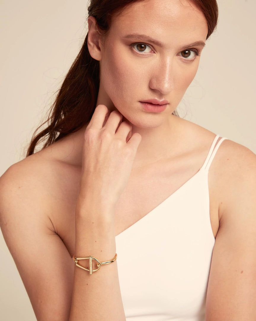 UNOde50 - Rigid Link Bracelet - Gold