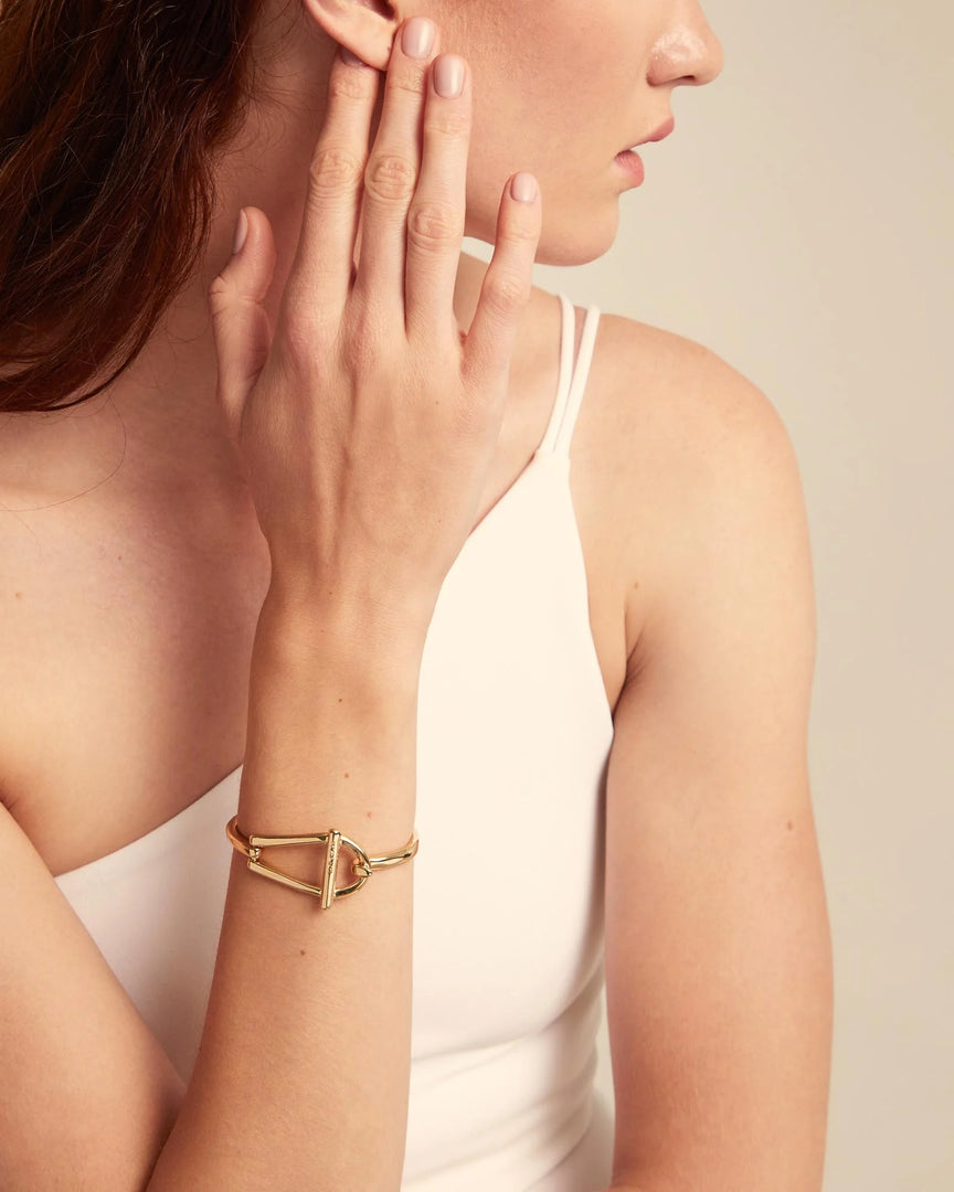 UNOde50 - Rigid Link Bracelet - Gold