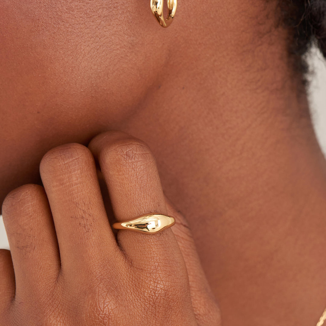 Ania Haie - Wave Adjustable Ring - Gold