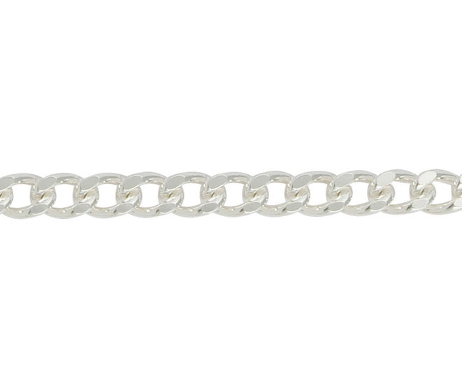 RUBIROX - 6.2mm Filed Curb Necklace - Silver