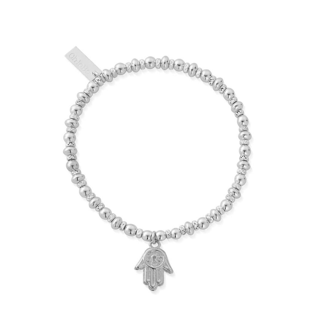 ChloBo - Sparkle Hamsa Bracelet - Silver