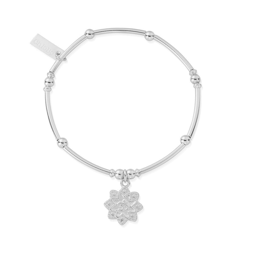 ChloBo - Flower Om Bracelet - Silver