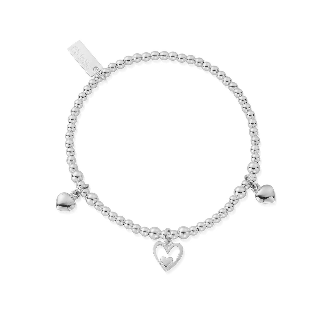 ChloBo - Triple Heart Bracelet - Silver