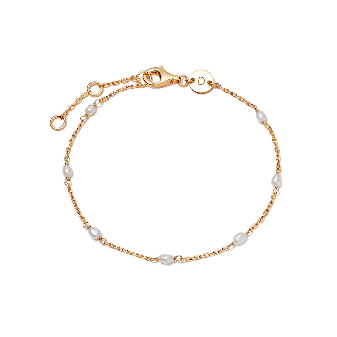 Daisy London - Treasures Seed Pearl Chain Bracelet - Gold