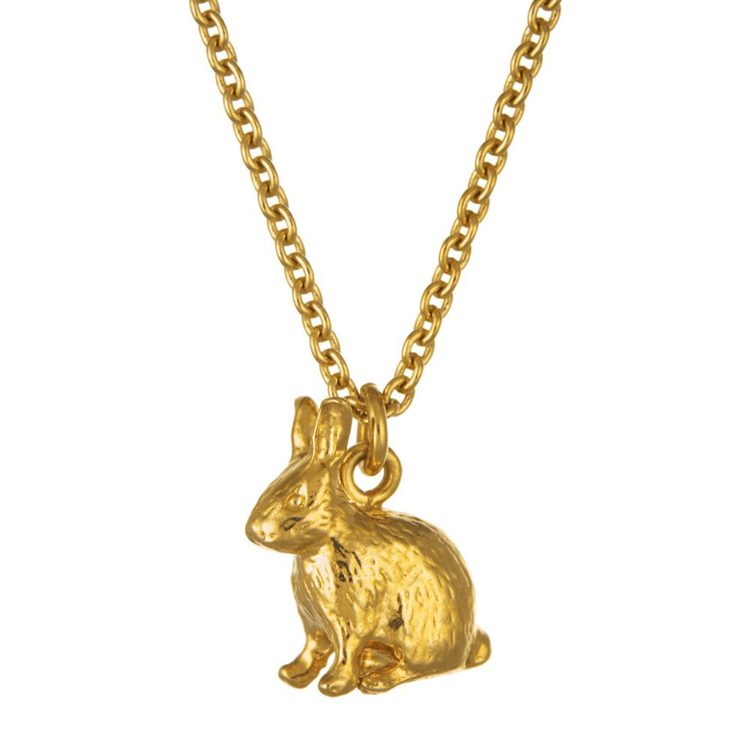 Alex Monroe - Sitting Bunny Necklace - Gold