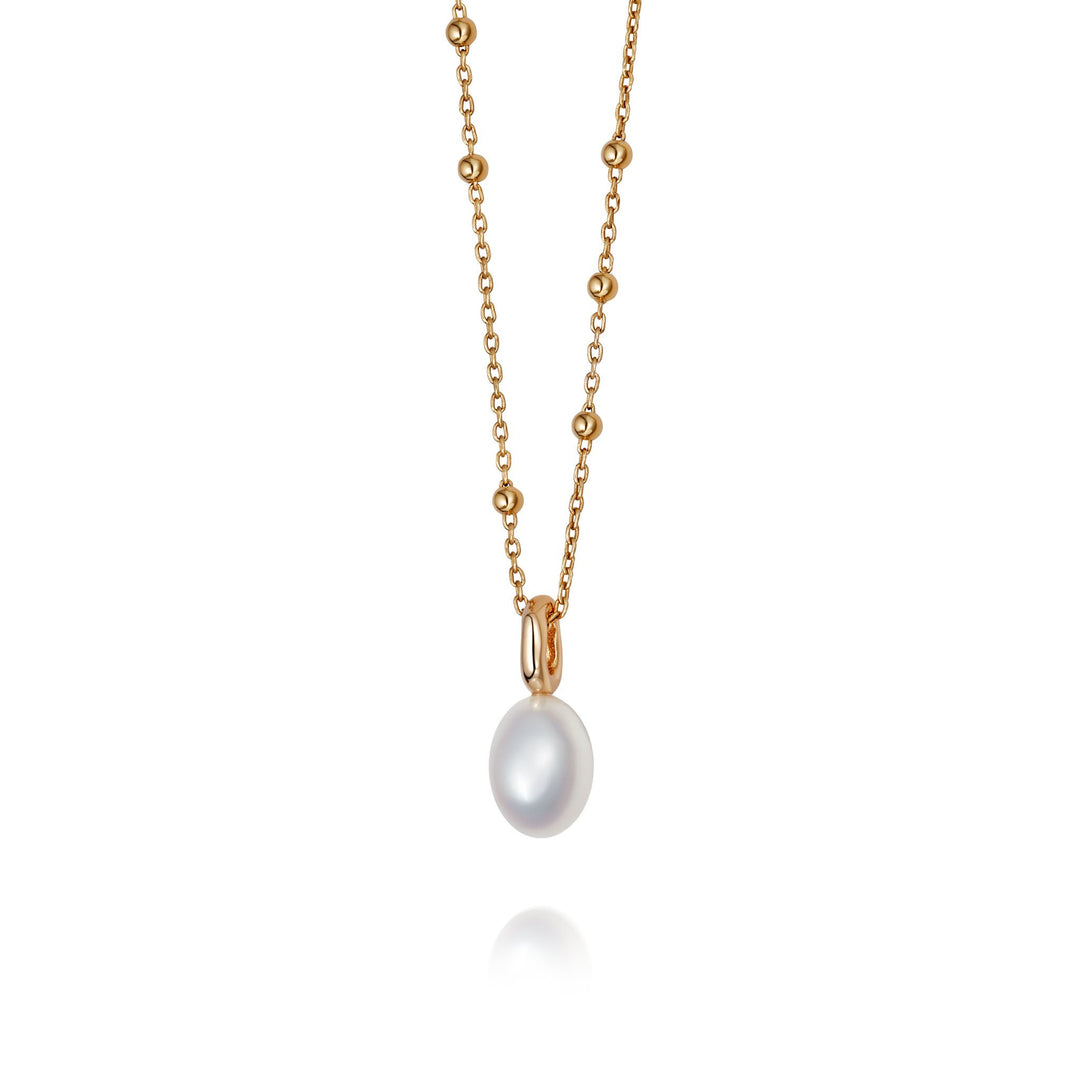 Daisy London - Treasures Baroque Pearl Pendant Necklace - Gold