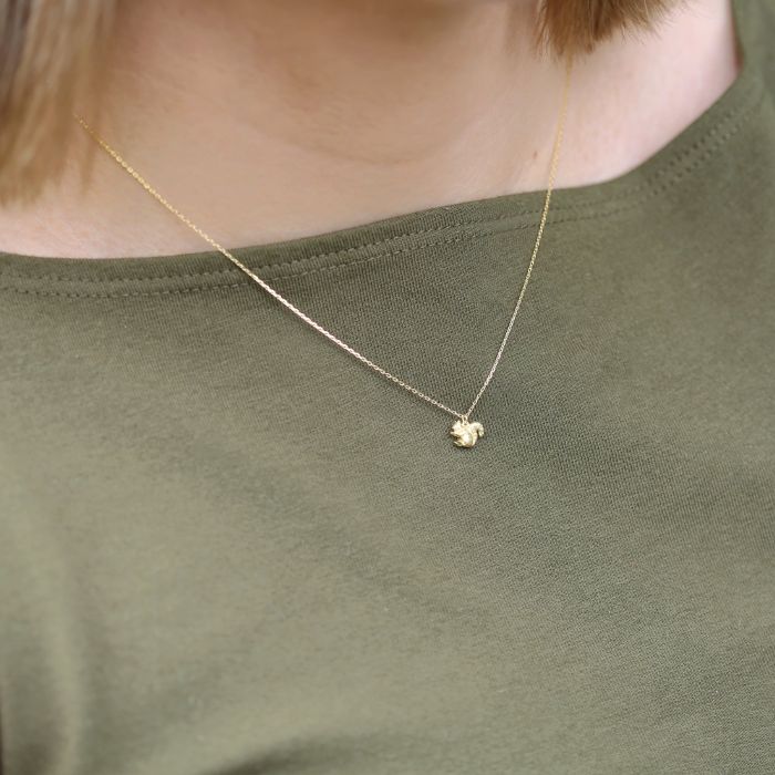 Alex Monroe - Teeny Tiny Squirrel Necklace - Gold