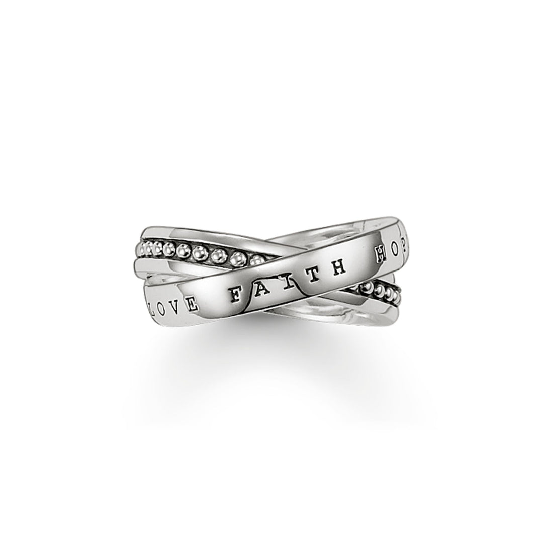Thomas Sabo - Faith, Love, Hope Ring - Silver