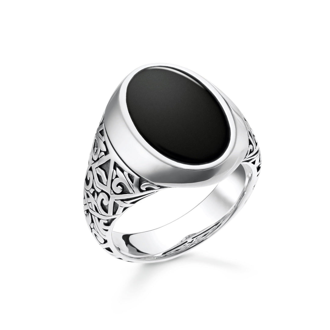 Thomas Sabo - Silver and Black Onyx Signet Ring