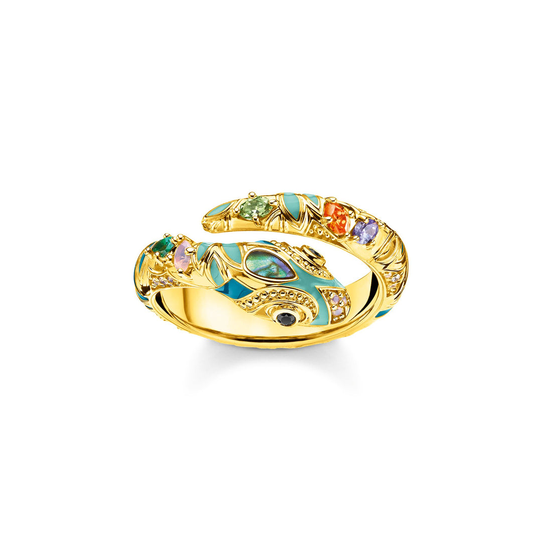 Thomas Sabo - Bright Golden-coloured Snake Ring - Gold