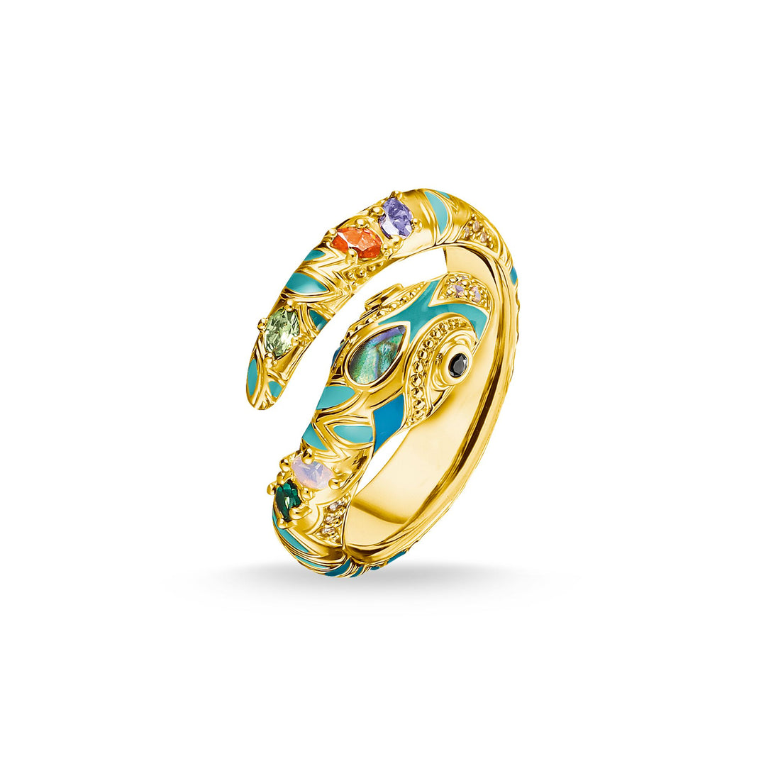 Thomas Sabo - Bright Golden-coloured Snake Ring - Gold