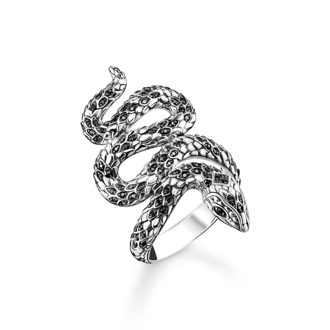 Thomas Sabo - Blackened Silver Snake Ring