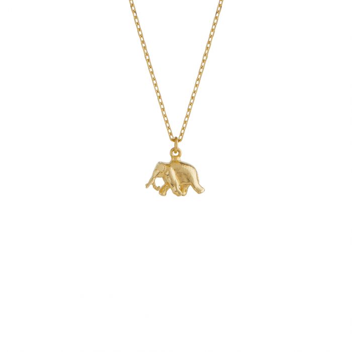 Alex Monroe - Teeny Tiny Elephant Necklace - Gold
