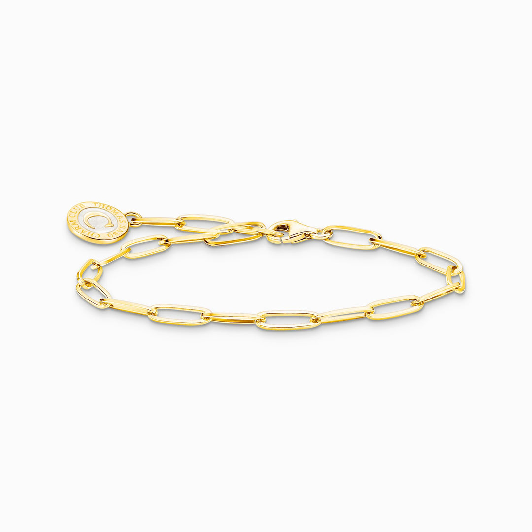 Thomas Sabo - Slim White Charmista Member Charm Bracelet - Gold