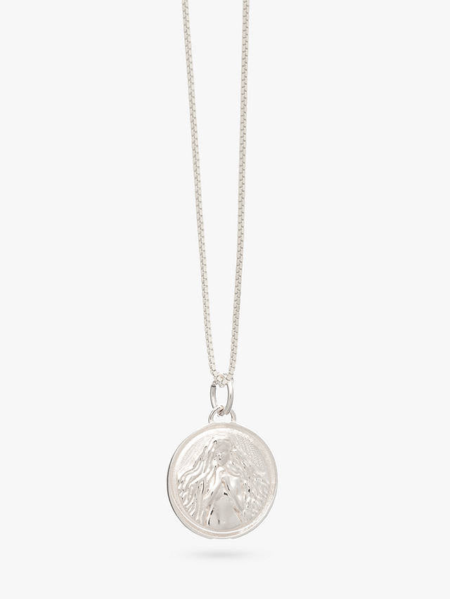 Rachel Jackson - Virgo Zodiac Art Coin Necklace - Silver