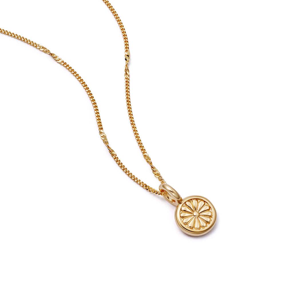 Daisy London - Daisy Bloom Mini Pendant Necklace - Gold