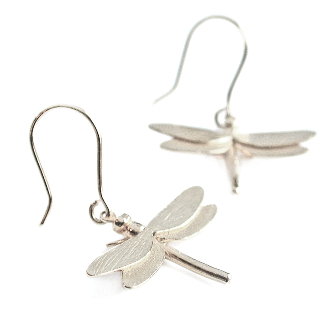 Alex Monroe - Dragonfly Hook Earrings - Silver